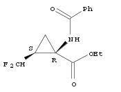 Ethyl (1S,2R)-1-benzamido-2-(difluoromethyl)cyclopropanecarboxylate